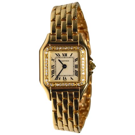 orologio cartier panthere ref 128000m lunetta con viti|used Cartier pantheres for sale.